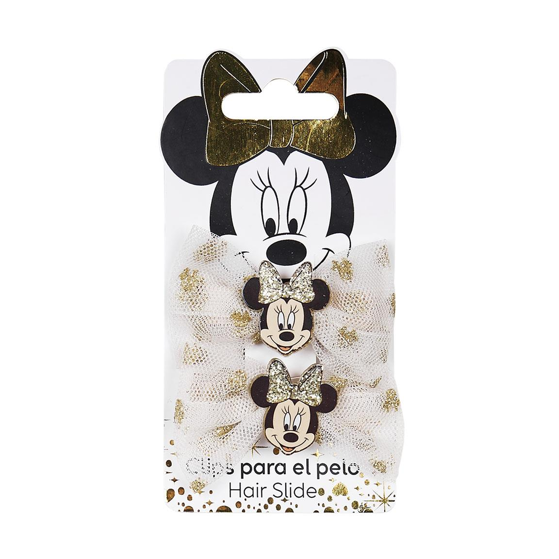 Set Accessori per Capelli Minnie Mouse DISNEY 4 Pezzi Cerchietto Mollette Scrunchies