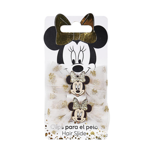 Set Accessori per Capelli Minnie Mouse DISNEY 4 Pezzi Cerchietto Mollette Codini