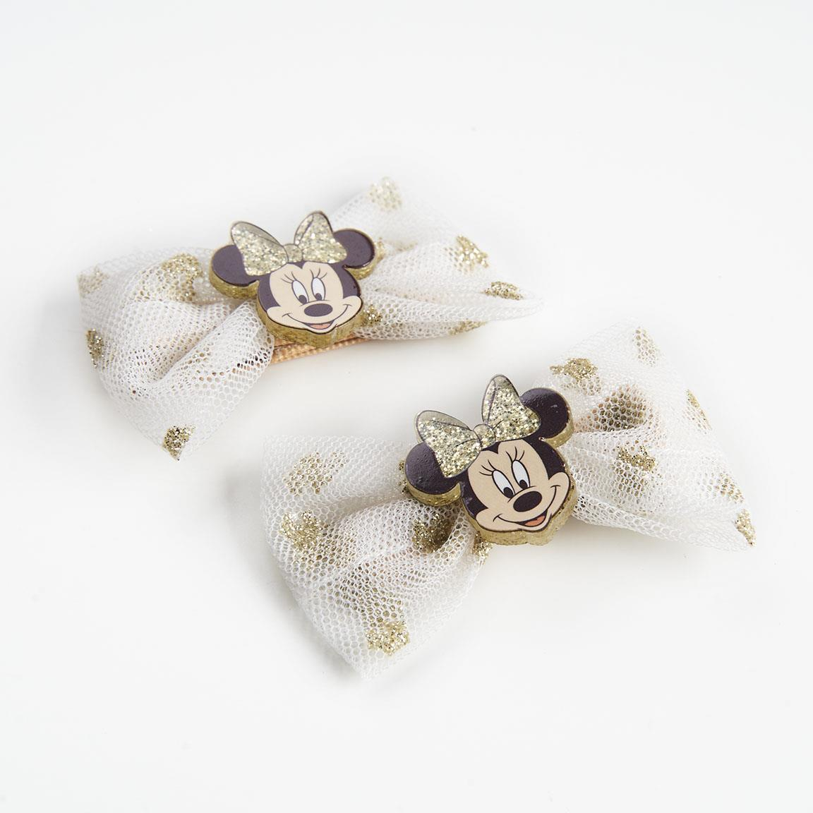 Set Accessori per Capelli Minnie Mouse DISNEY 4 Pezzi Cerchietto Mollette Codini