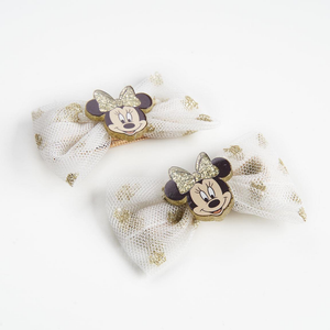Set Accessori per Capelli Minnie Mouse DISNEY 4 Pezzi Cerchietto Mollette Codini