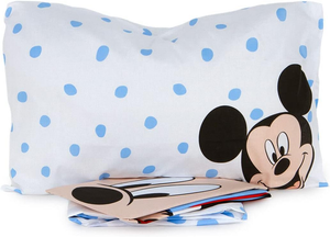 Completo Lenzuola Mickey Mouse DISNEY Topolino Sottolenzuola Lenzuola Federa Letto Singolo - Mickey-My2