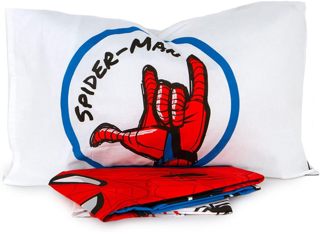 Completo Lenzuola Spiderman MARVEL Sottolenzuola Lenzuola Federa Letto Singolo - Spiderman-Sdc1