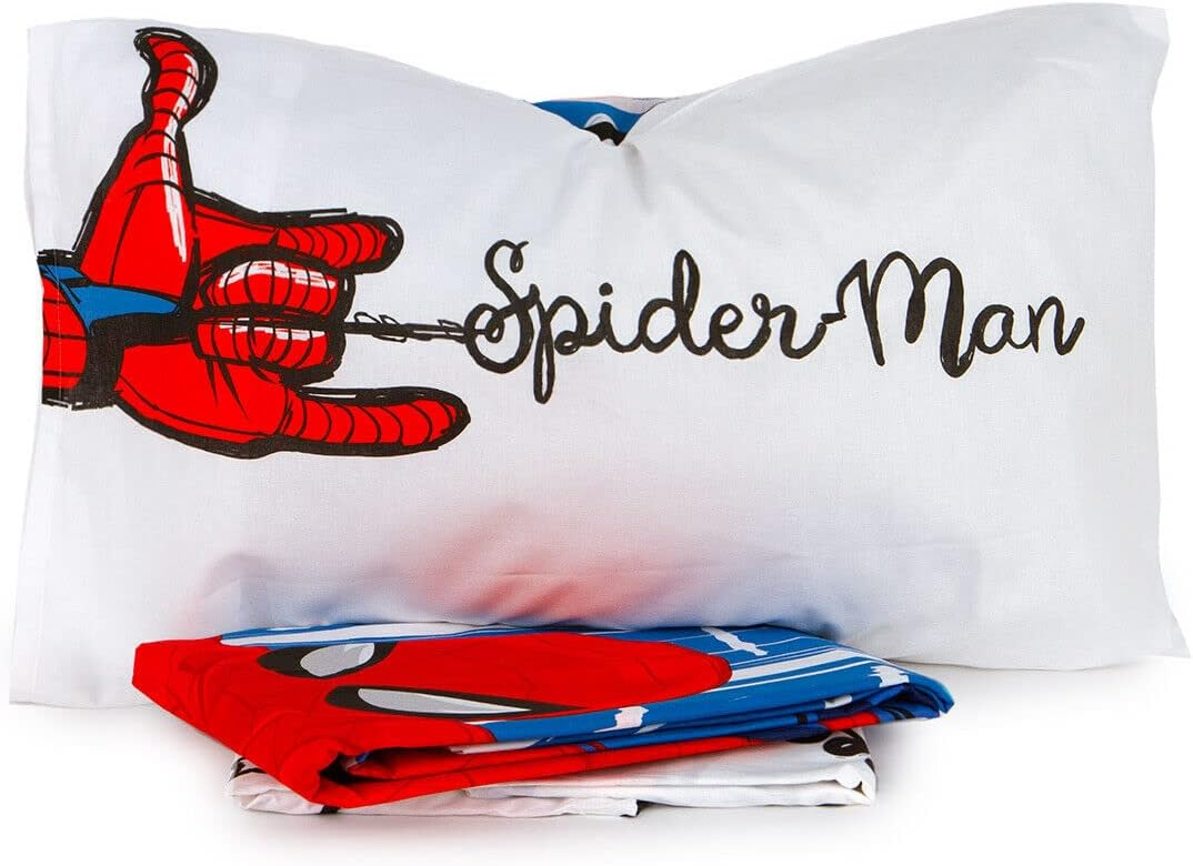 Completo Lenzuola Spiderman MARVEL Sottolenzuola Lenzuola Federa Letto Singolo - Spiderman-Sdc6