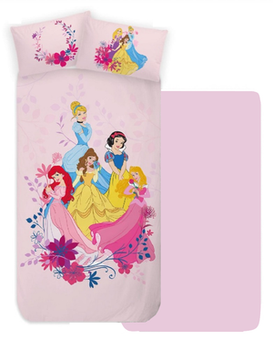 Completo Lenzuola Principesse DISNEY Sottolenzuola Lenzuola Federa Letto Singolo - Princess-Dp2
