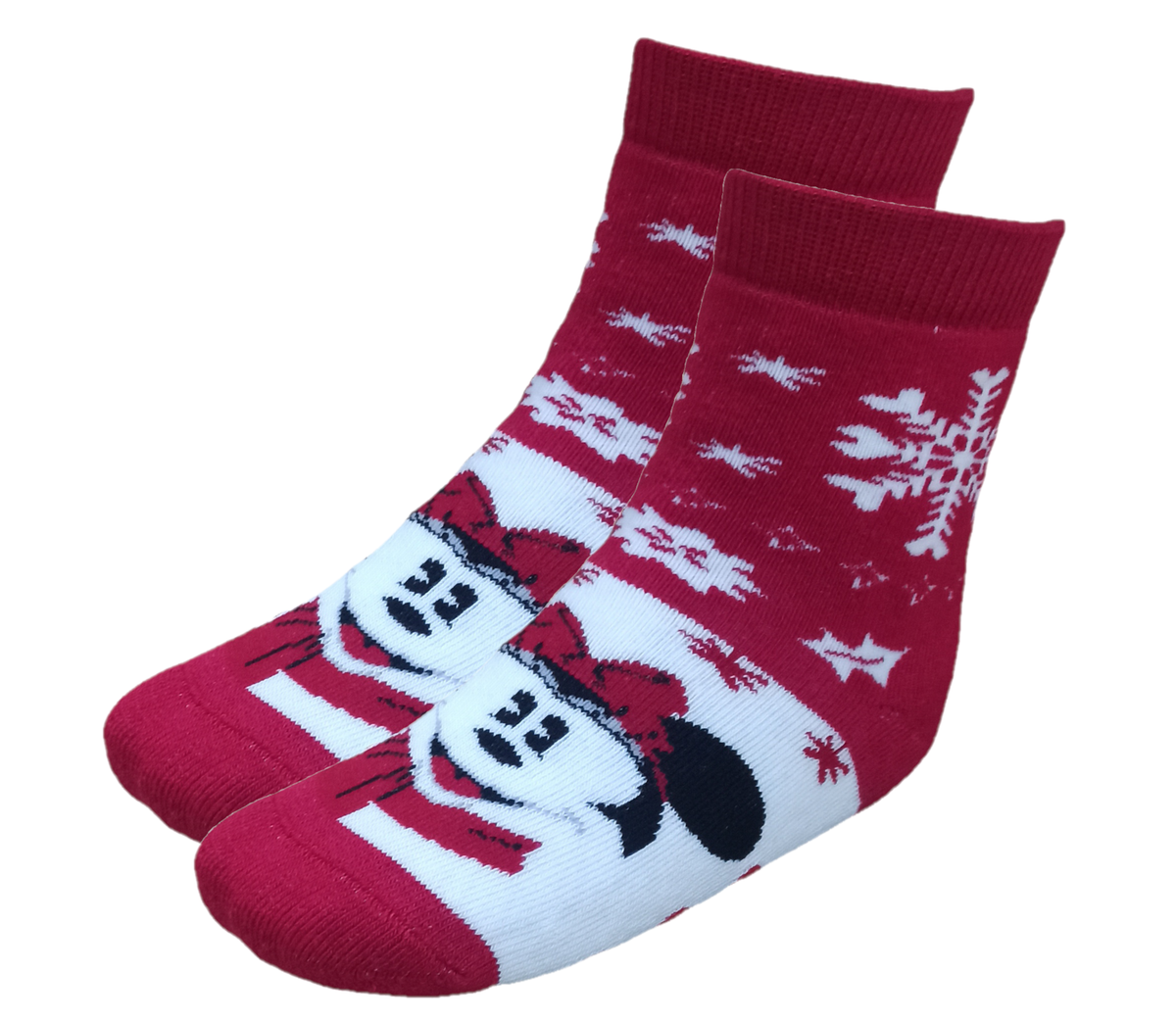 Calzini Antiscivolo Natale Minnie Mouse DISNEY in Spugna Bambini - Min0676