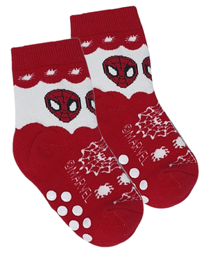 Calzini Antiscivolo Natale Spiderman MARVEL in Spugna 2 Paia 31/34 - Spm0675