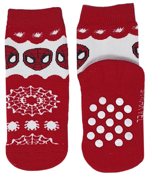 Calzini Antiscivolo Natale Spiderman MARVEL in Spugna 2 Paia 23/26 - Spm0675