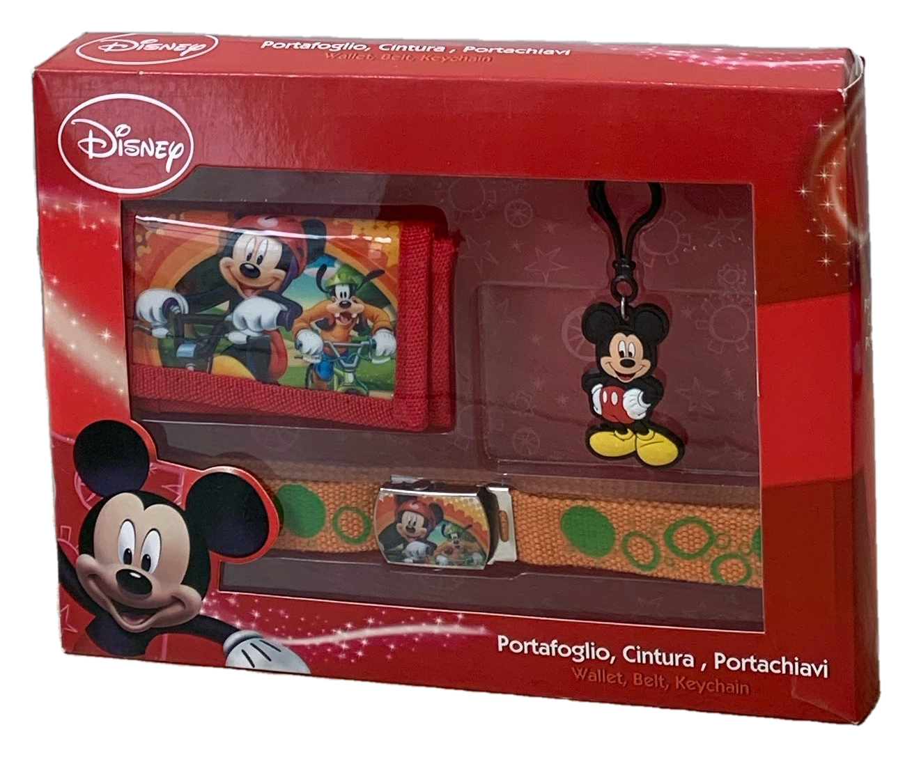 Portafoglio Cintura e Portachiave DISNEY Topolino H 12 CM L 23 CM