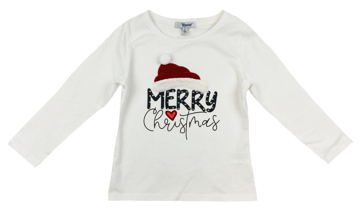 T-Shirt Natalizia M.l. Maglietta Yours Baby Bambina - Y7460