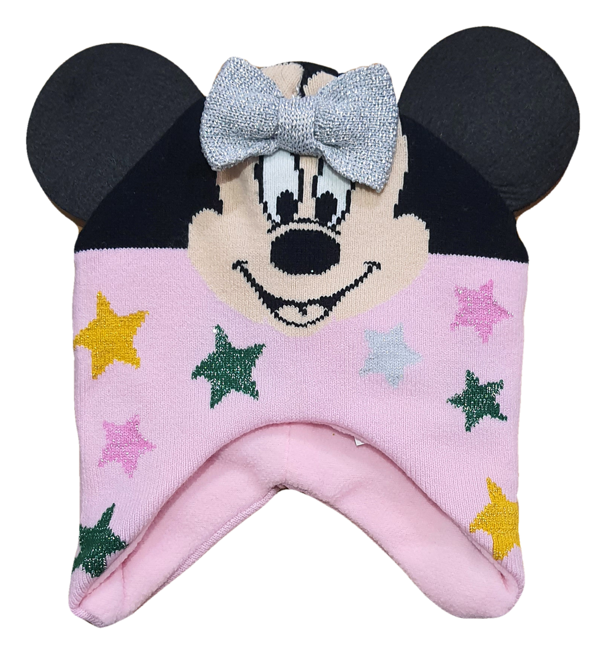 Cappello Invernale Minnie Mouse DISNEY Modello Peruviano Neonata Sun City - Vh4133rosa