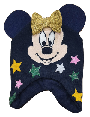 Cappello Invernale Minnie Mouse DISNEY Modello Peruviano Neonata Sun City - Vh4133blu