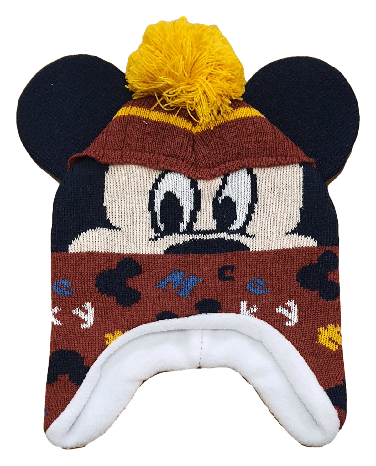 Cappello Invernale Mickey Mouse DISNEY Topolino Modello Peruviano Neonata Sun City - Vh4129arancione