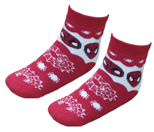 Calzini Antiscivolo Natale Spiderman MARVEL in Spugna 2 Paia 31/34 - Spm0675