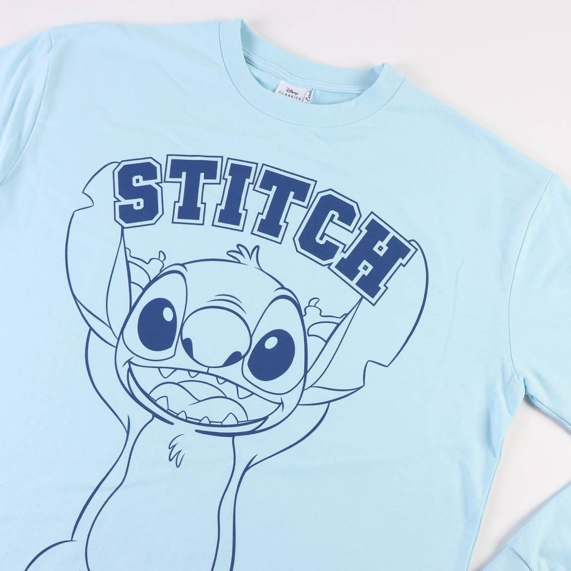 Pigiama Invernale Stitch DISNEY Lilo & Stitch 100% Cotone Jersey Adulto - 0345
