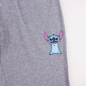 Pigiama Invernale Stitch DISNEY Lilo & Stitch 100% Cotone Jersey Adulto - 0345