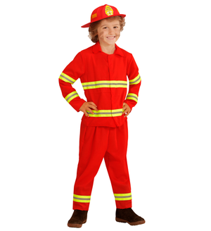 Costume Carnevale Pompiere Bambino Abito Travestimento - 0393