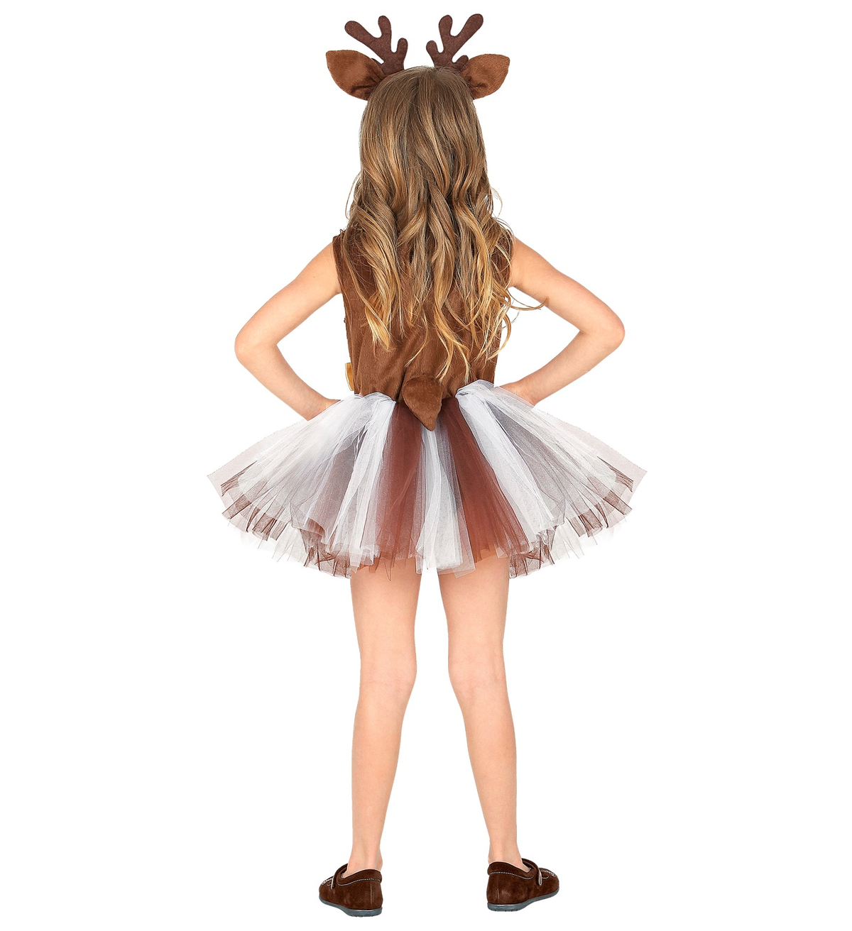 Set Travestimento Renna Tutu Copricapo Accessori Carnevale Natale - 10365