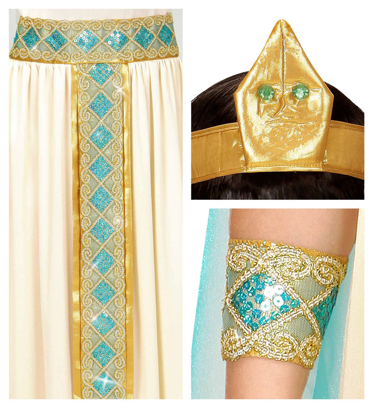 Costume Vestito Abito Travestimento Carnevale Cleopatra Bambina - 4942