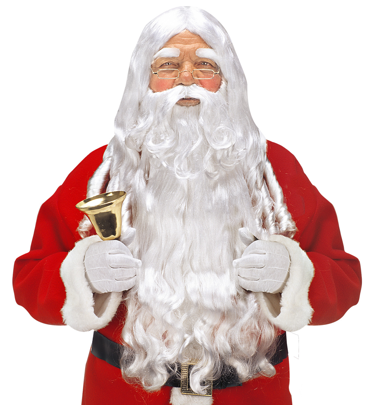 Parrucca Babbo Natale Barba, Baffi e Sopracciglia Articolo Travestimento Natalizio