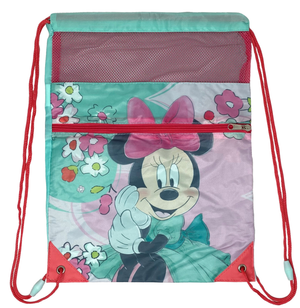Sacca Minnie Mouse DISNEY con Chiusura a Coulisse Tasca Frontale Borsa Tempo Libero Palestra - Wd22215