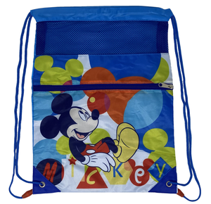 Sacca Mickey Mouse DISNEY Topolino con Chiusura a Coulisse Tasca Frontale Borsa Tempo Libero Palestra Cm. 40x30 - Wd22216