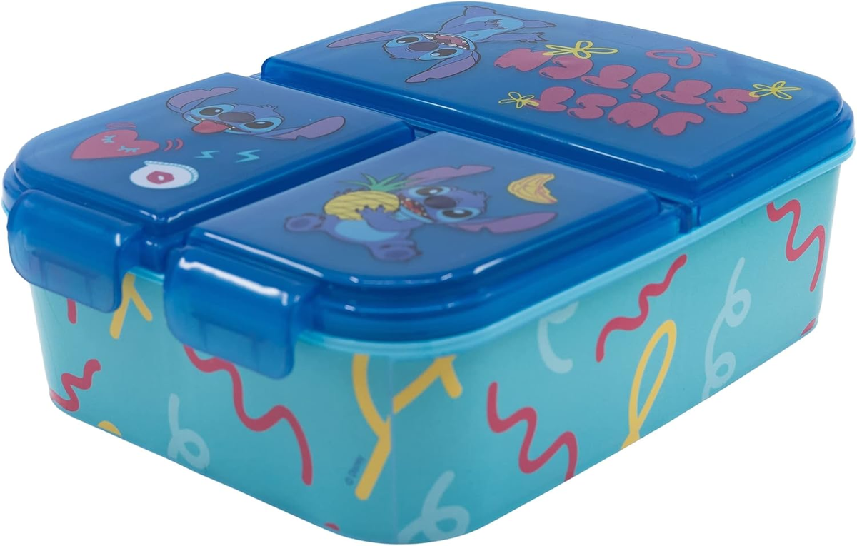 Portamerenda Multiscomparto Stitch DISNEY Porta Pranzo Scuola Tempo Libero - St75020
