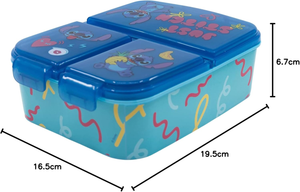 Portamerenda Multiscomparto Stitch DISNEY Porta Pranzo Scuola Tempo Libero - St75020