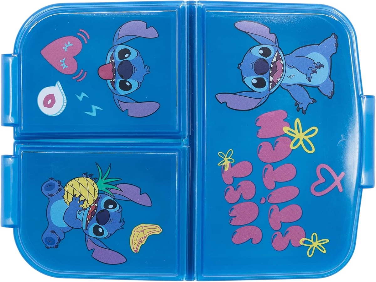 Portamerenda Multiscomparto Stitch DISNEY Porta Pranzo Scuola Tempo Libero - St75020