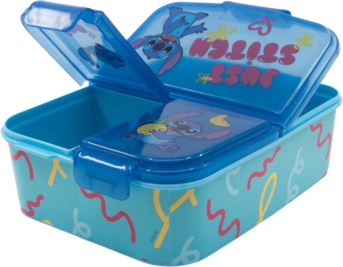Portamerenda Multiscomparto Stitch DISNEY Porta Pranzo Scuola Tempo Libero - St75020