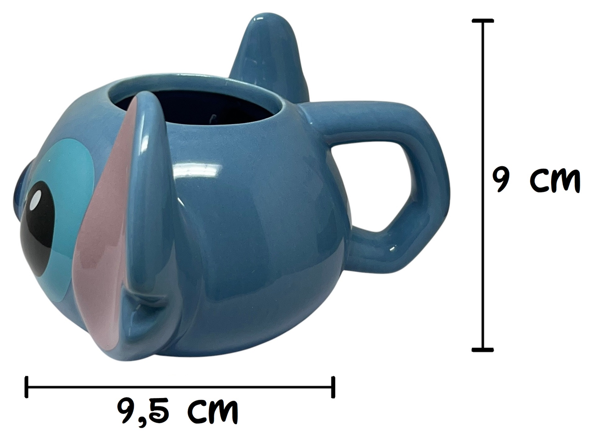 Tazza 3d Stitch DISNEY in Ceramica 385 Ml in Confezione - Stt78907