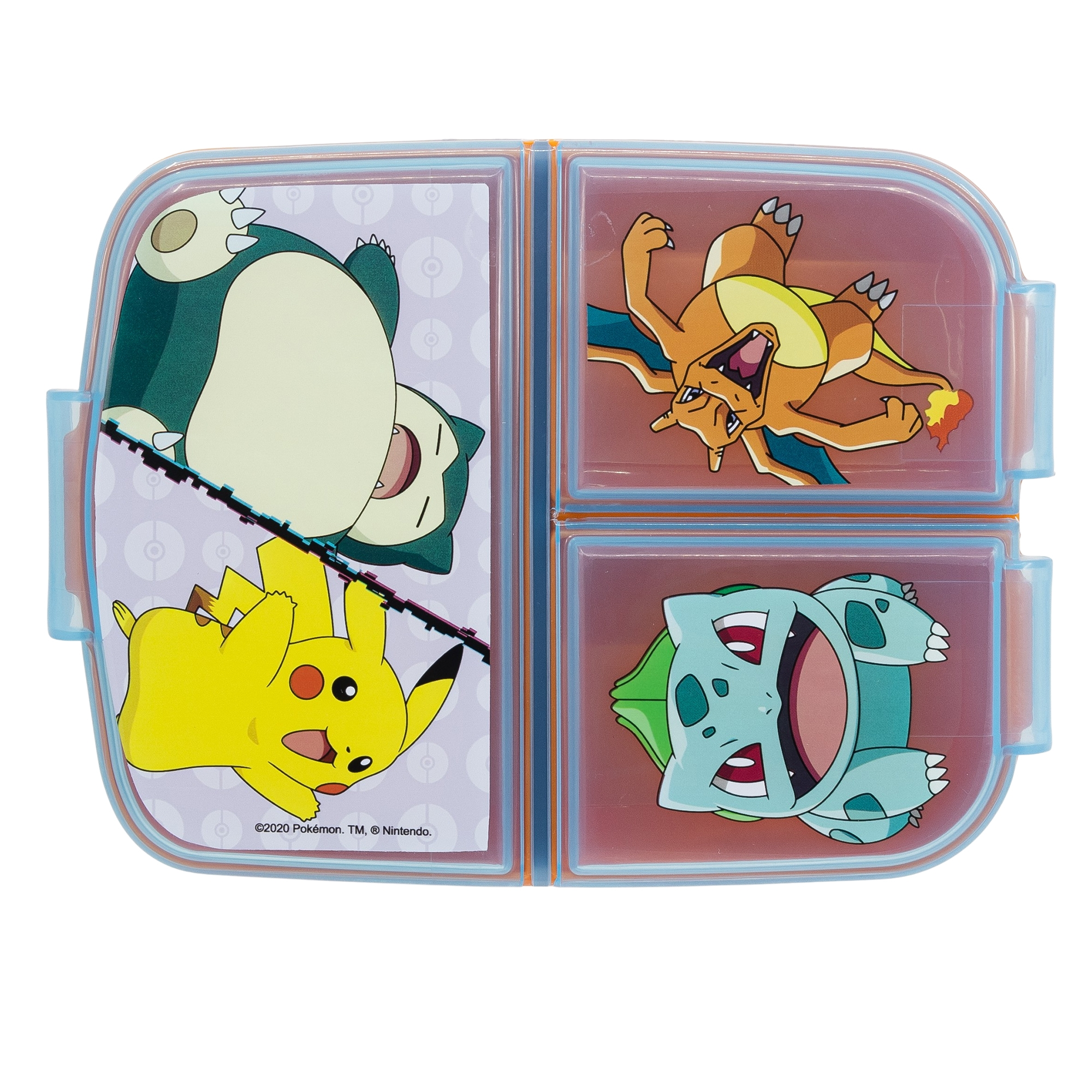 Set Borraccia in Alluminio e Portamerenda Multiscomparto Pokémon 2 Pezzi Bpa Free
