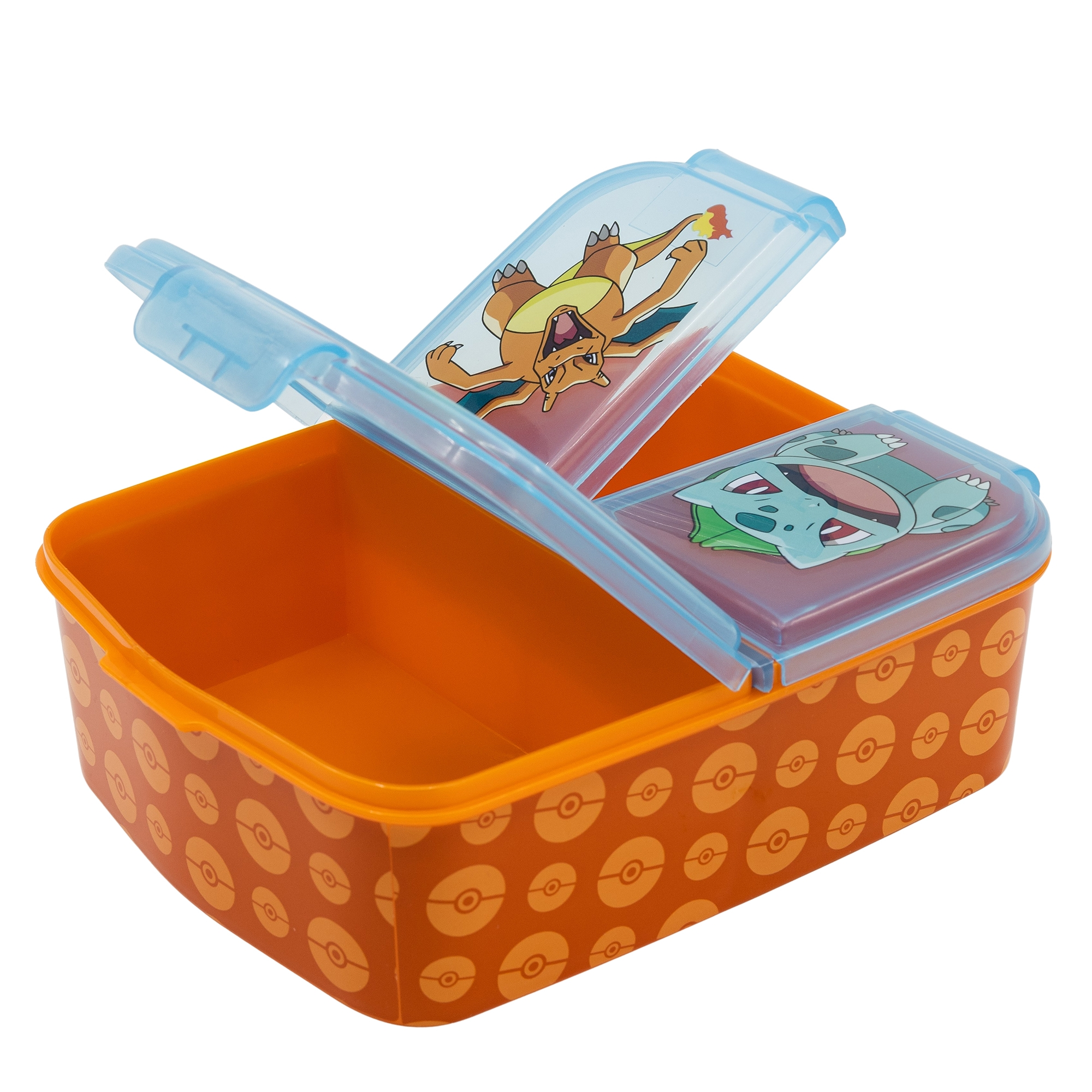 Set Borraccia in Alluminio e Portamerenda Multiscomparto Pokémon 2 Pezzi Bpa Free