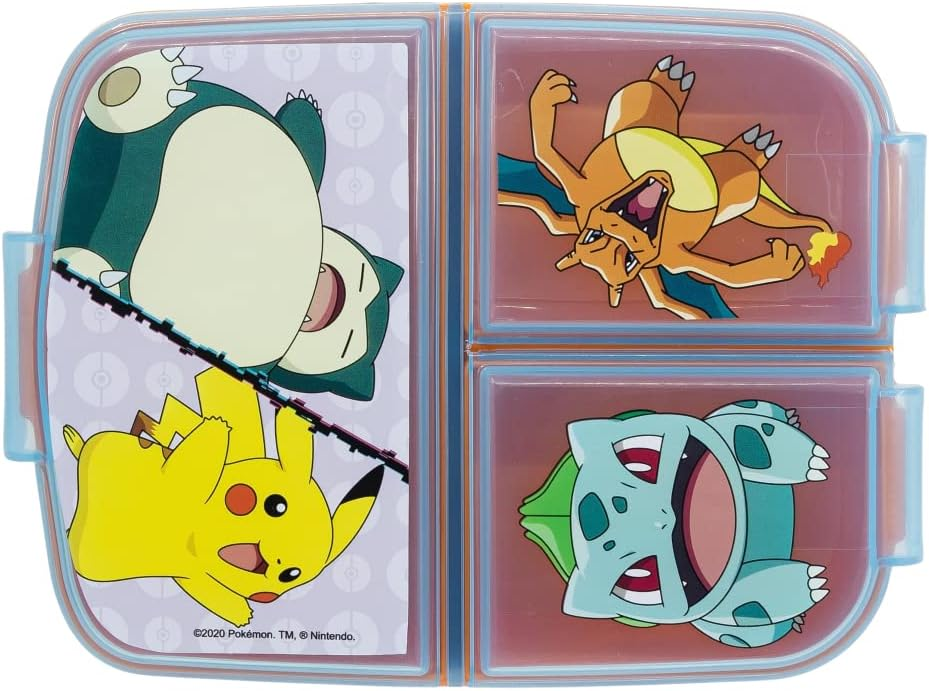 Portamerenda Multiscomparto Pokémon Porta Pranzo Scuola Tempo Libero - St08020