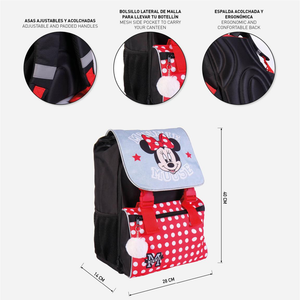 Zaino Minnie Mouse DISNEY Estensibile Scuola Elementare - 4025