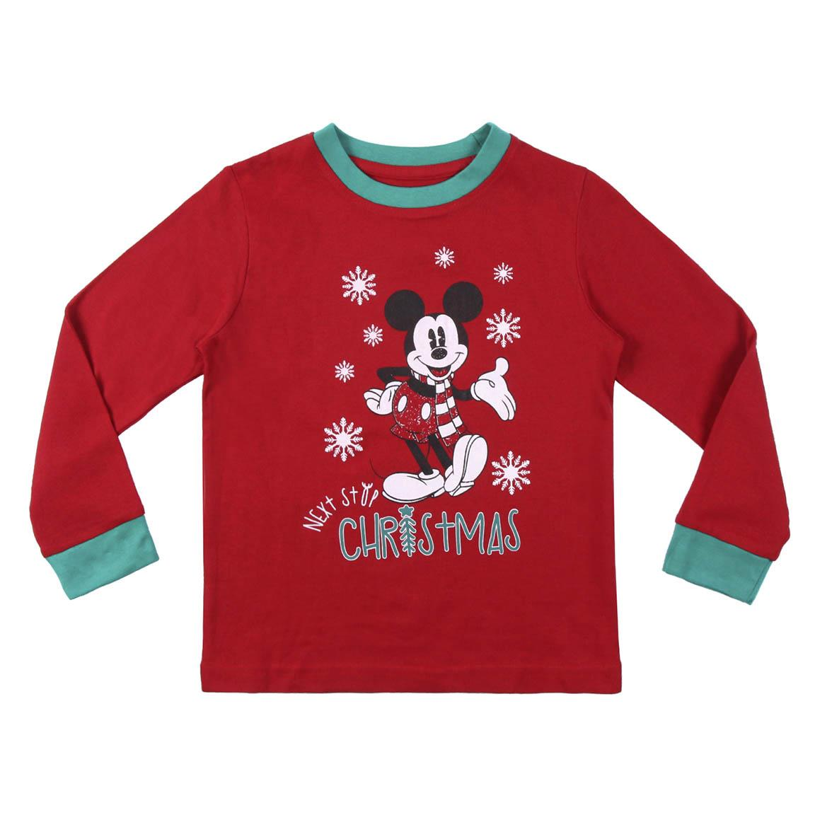 Pigiama Natalizio Mickey Mouse DISNEY Topolino100% Cotone Jersey Bambino - 8163