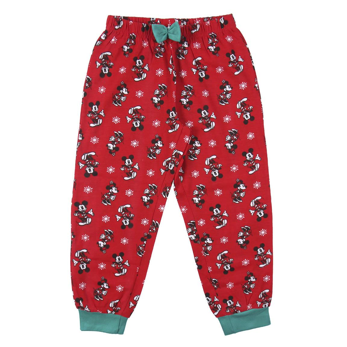 Pigiama Natalizio Minnie Mouse DISNEY 100% Cotone Jersey Bambina - 8164