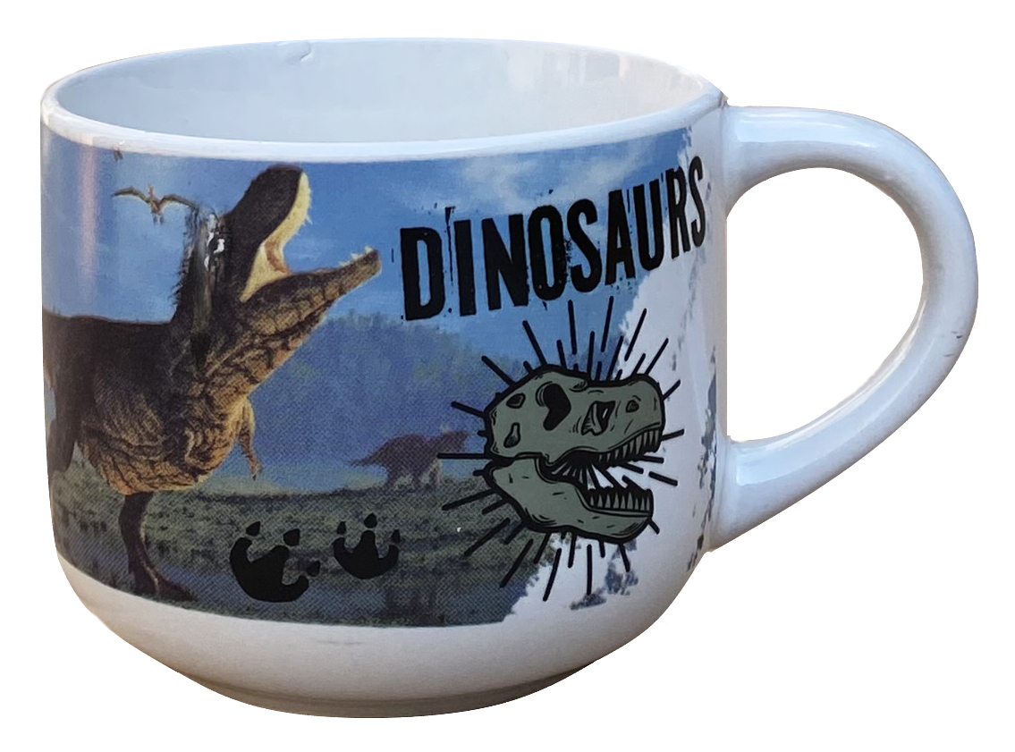 Tazza Larga Jumbo Dinosauri in Ceramica 380 Ml Confezione Regalo -  X05570mc