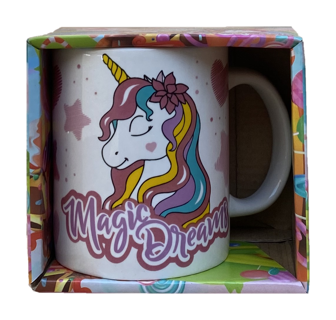 Tazza Mug Unicorno in Ceramica 350 Ml Confezione Regalo - X04283mc