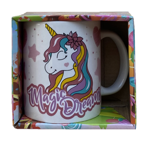 Tazza Mug Unicorno in Ceramica 350 Ml Confezione Regalo - X04283mc