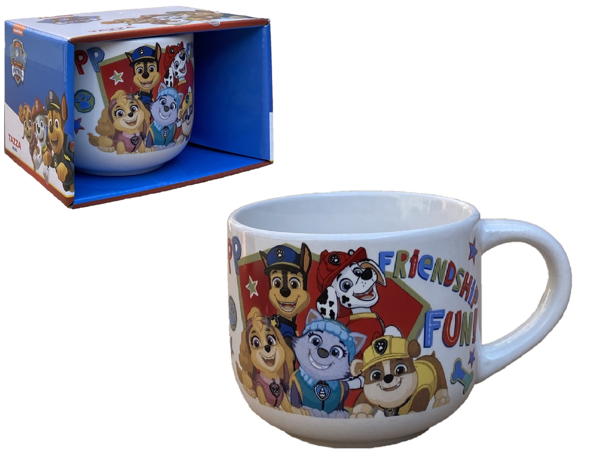 Tazza Larga Jumbo Paw Patrol in Ceramica 380 Ml Confezione Regalo -  N05560mc