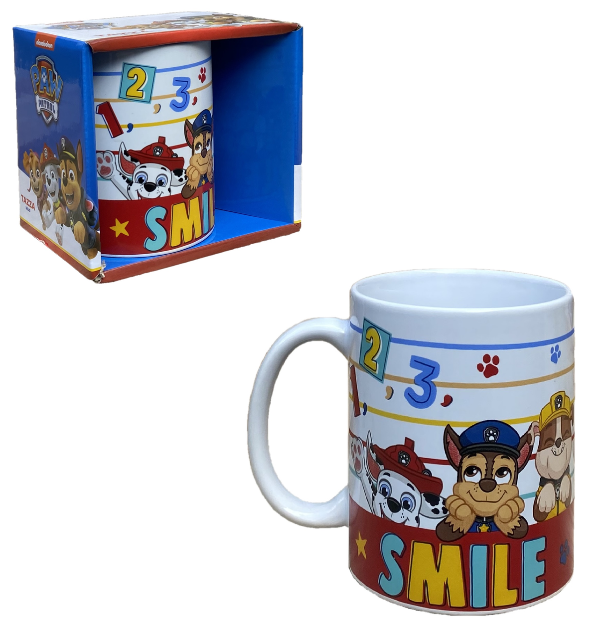 Tazza Mug Paw Patrol in Ceramica 350 Ml Confezione Regalo - N05561mc