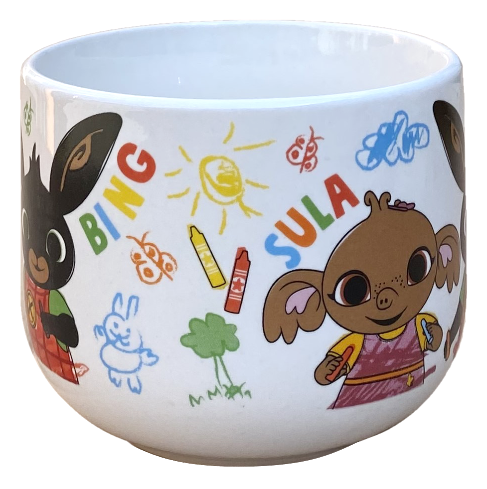 Tazza Larga Jumbo Bing e Sula in Ceramica 380 Ml Confezione Regalo -  Q05555mc
