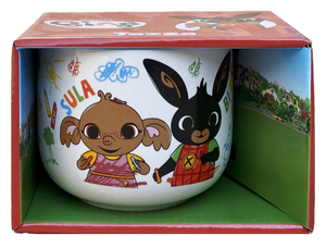 Tazza Larga Jumbo Bing e Sula in Ceramica 380 Ml Confezione Regalo -  Q05555mc