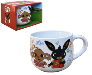 Tazza Larga Jumbo Bing e Sula in Ceramica 380 Ml Confezione Regalo -  Q05555mc