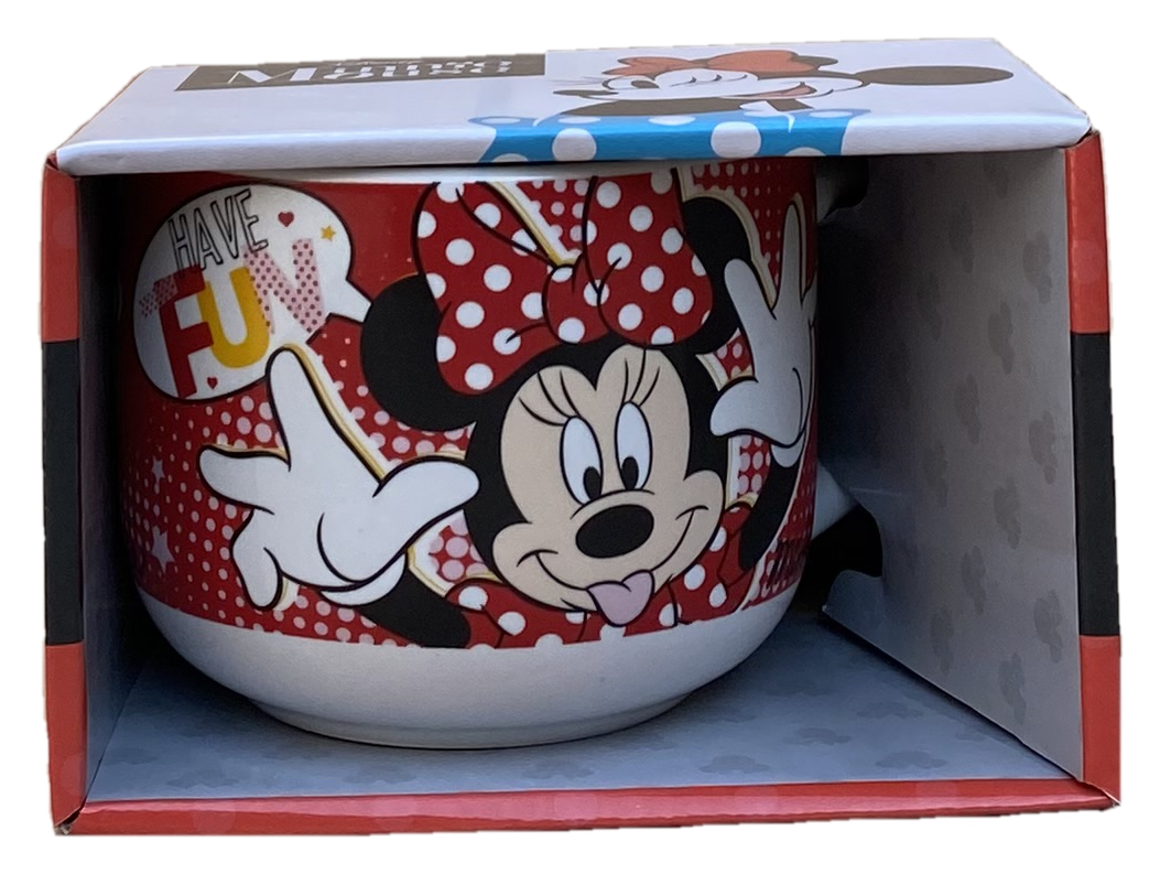 Tazza Larga Jumbo Minnie Mouse DISNEY in Ceramica 380 Ml Confezione Regalo - D05530mc