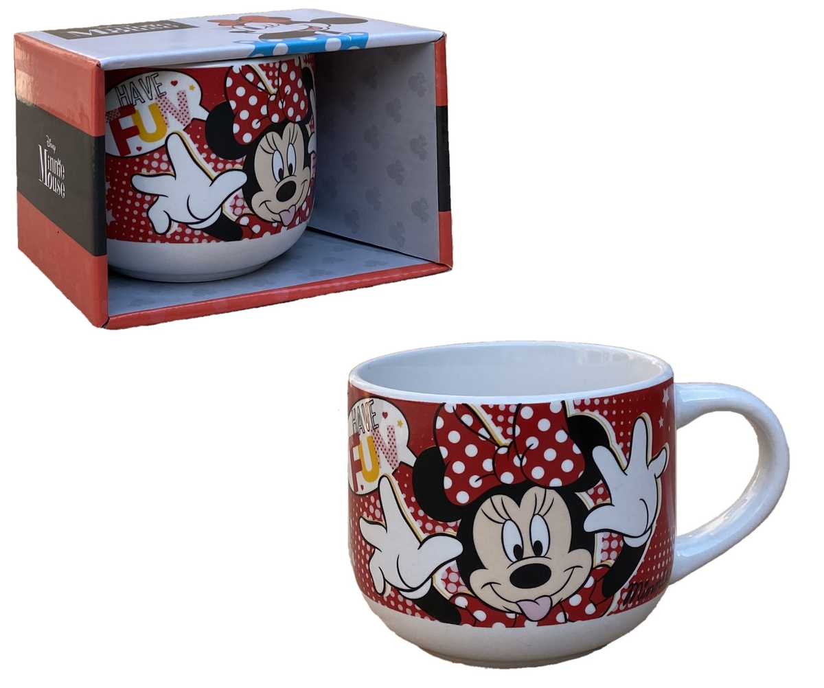 Tazza Larga Jumbo Minnie Mouse DISNEY in Ceramica 380 Ml Confezione Regalo - D05530mc