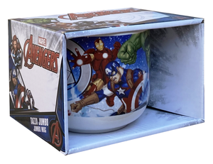 Tazza Larga Jumbo Avengers MARVEL in Ceramica 380 Ml Confezione Regalo - M05550mc