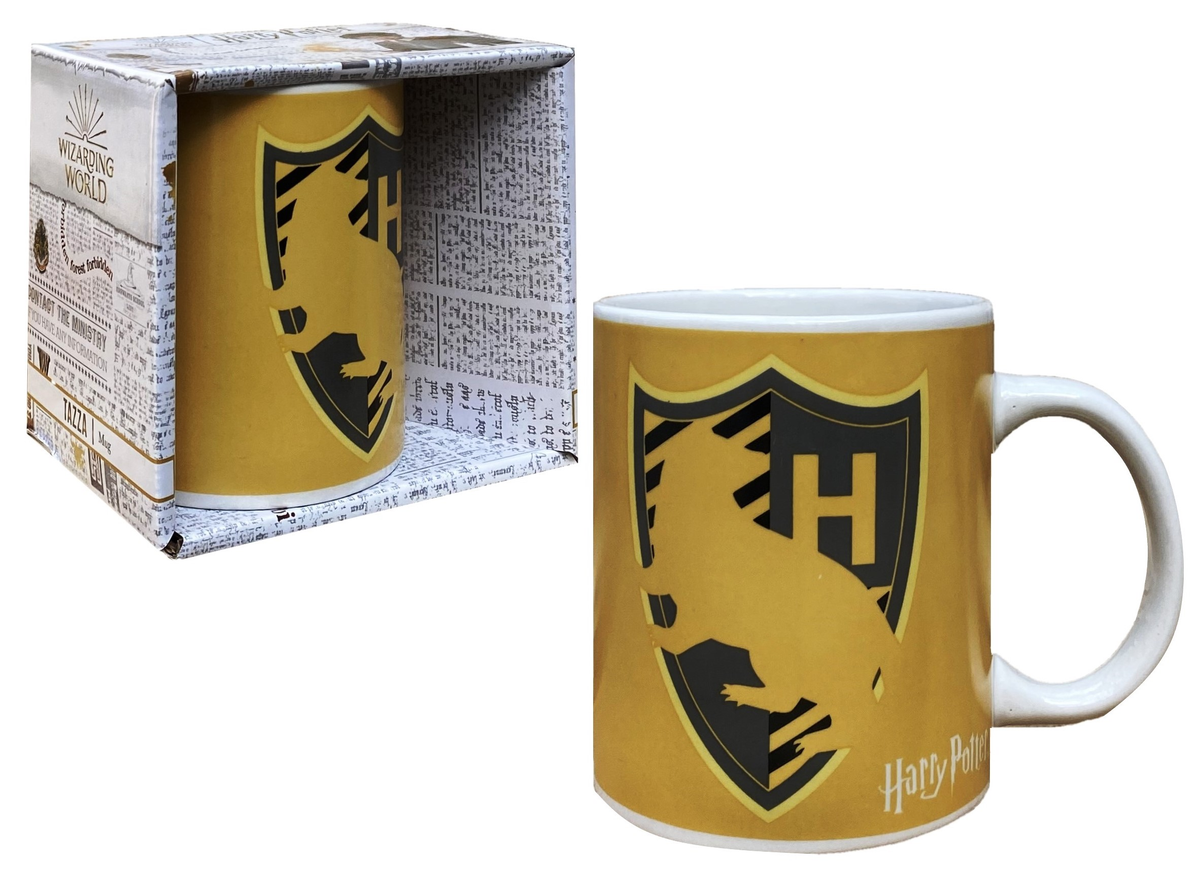 Tazza Mug Harry Potter Tassorosso in Ceramica 350 Ml Confezione Regalo - L05206mc