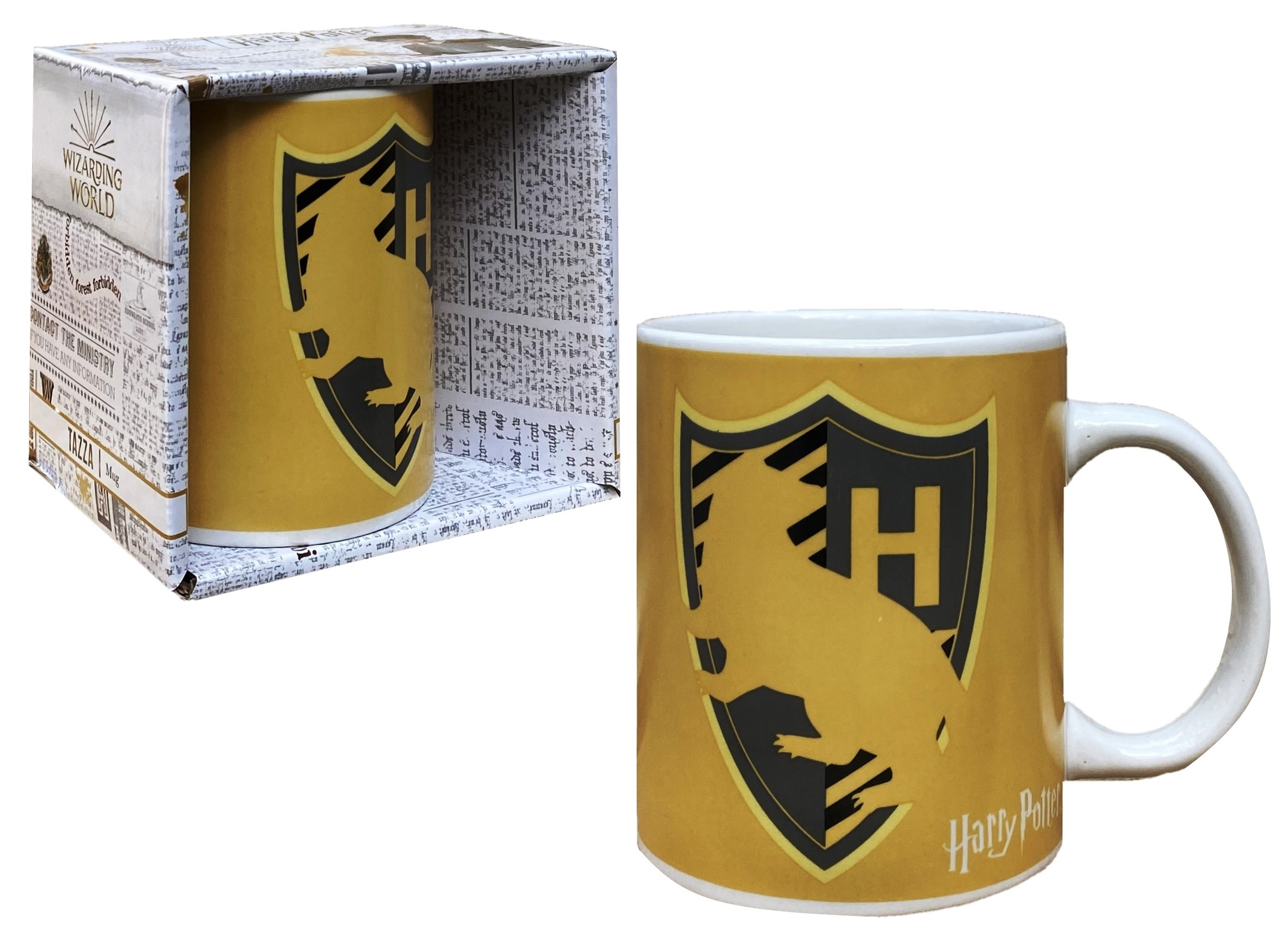 Tazza Mug Harry Potter Tassorosso in Ceramica 350 Ml Confezione Regalo - L05206mc
