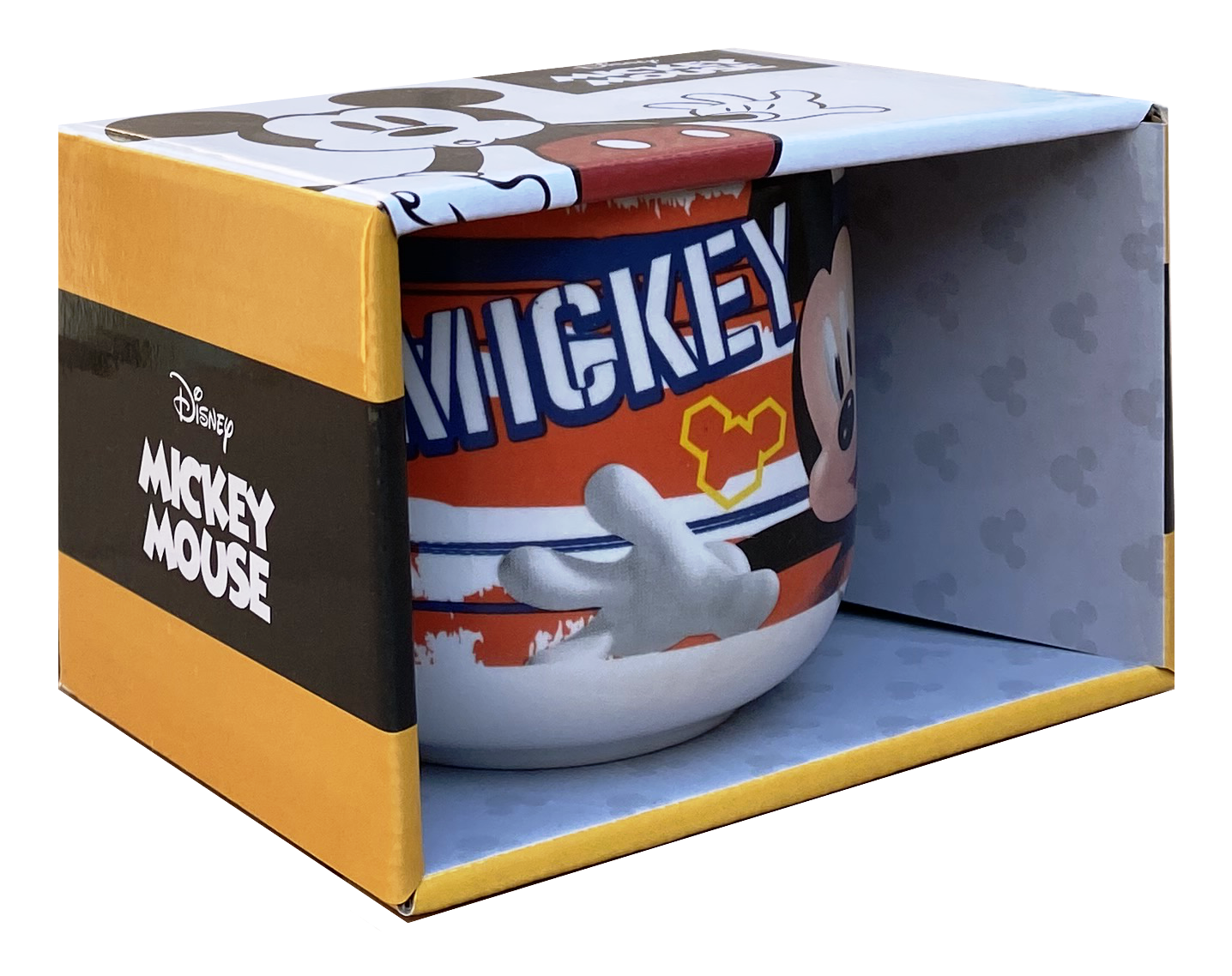 Tazza Larga Jumbo Topolino DISNEY Mickey Mouse in Ceramica 380 Ml Confezione Regalo - D05197mc
